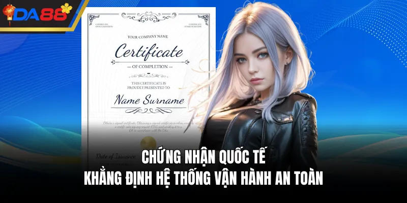 Chứng nhận quốc tế khẳng định hệ thống vận hành an toàn